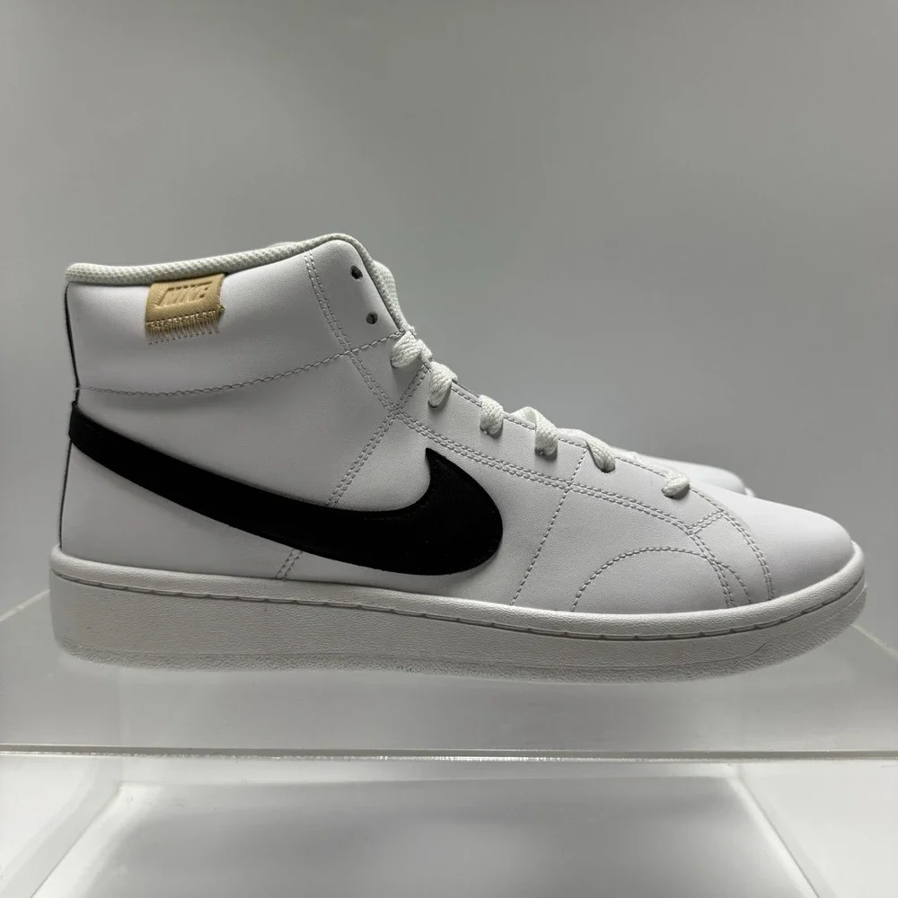 Brand New Nike Court Royale 2 Mid Sneaker White Black CQ9179-100 Men's Size 13